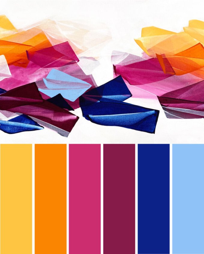 Abstract Painting Color Schemes